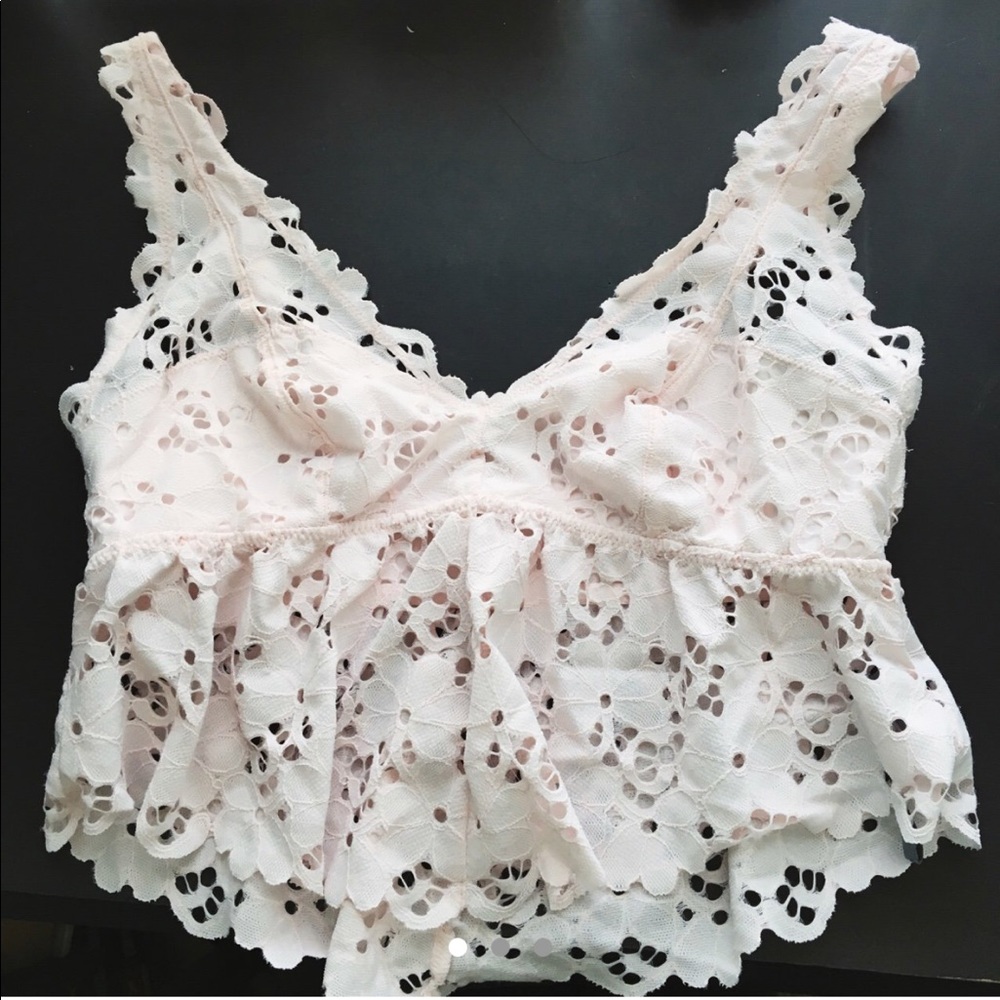 baby pink bralette